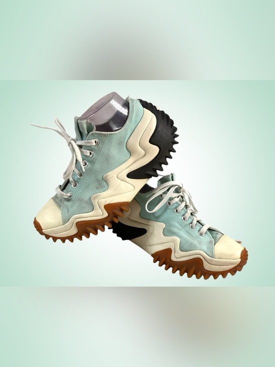 Converse Shoes - Converse Run Star Wave-Soled Sneakers in Mint Green/Cream Unisex 27.6cm M 9/W 11